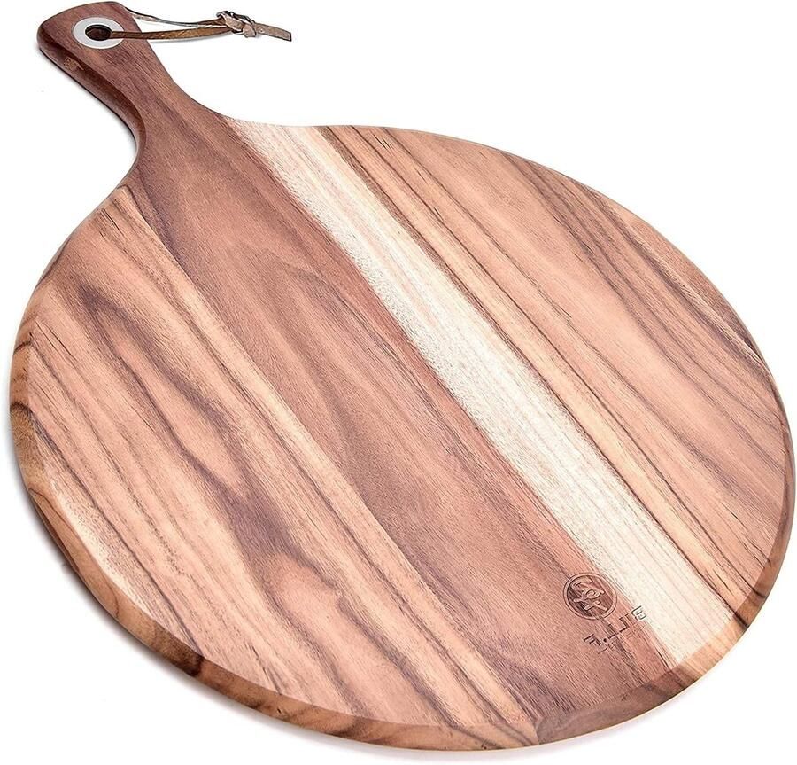 Houten Pizzaschep en Snijplank voor het Serveren van Pizza Taarten en Brood 48x36 5x1 2 cm Ideaal voor Bakken en Koken