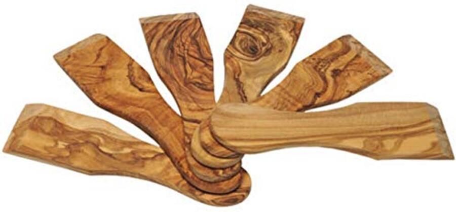 Houten Raclette Spatels Unieke Olijfhouten Keukengerei