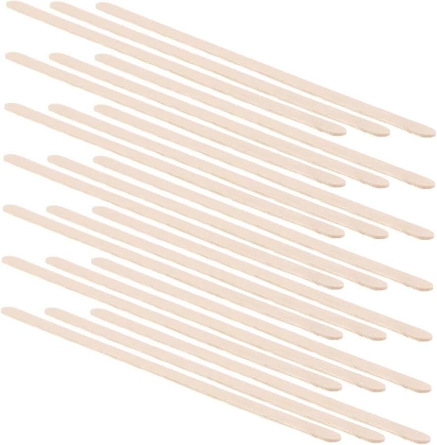 Houten Roerstaafjes Koffie Mixers Dranken Mengen Gladde Afwerking 1000 Stuks Beige