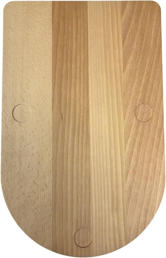 Houten Schuifplank met Handgrepen voor Keukenmachine Compatibel met TM7 Werkbladbeschermer