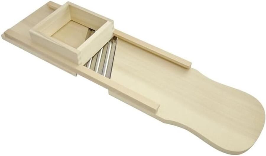 Houten snijmachine voor groenten en fruit roestvrijstaalmessen