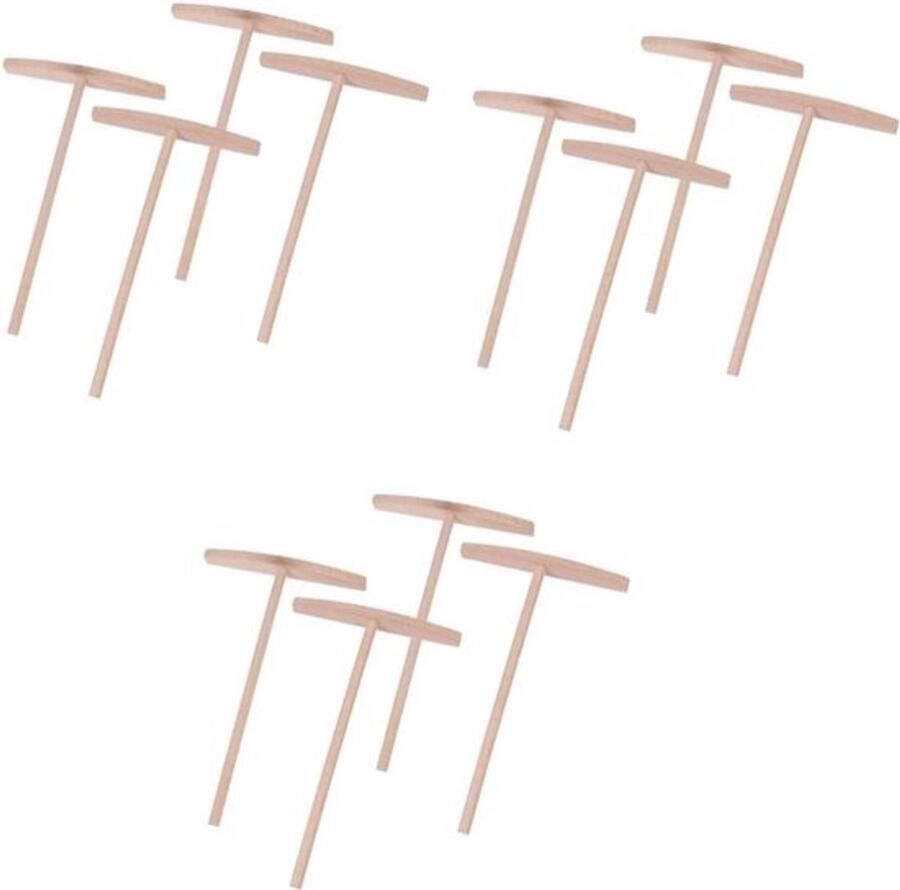 Houten Spatels Deegschrapers Crêpe Tools Pannenkoeken Bakken Gladde Afwerking 20 cm Natuurlijk Hout