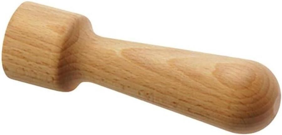 Houten Stamper Vleesmolen Stamper Veilig Vlees Malen Ergonomisch Ontwerp 14 cm Lengte Houtkleur