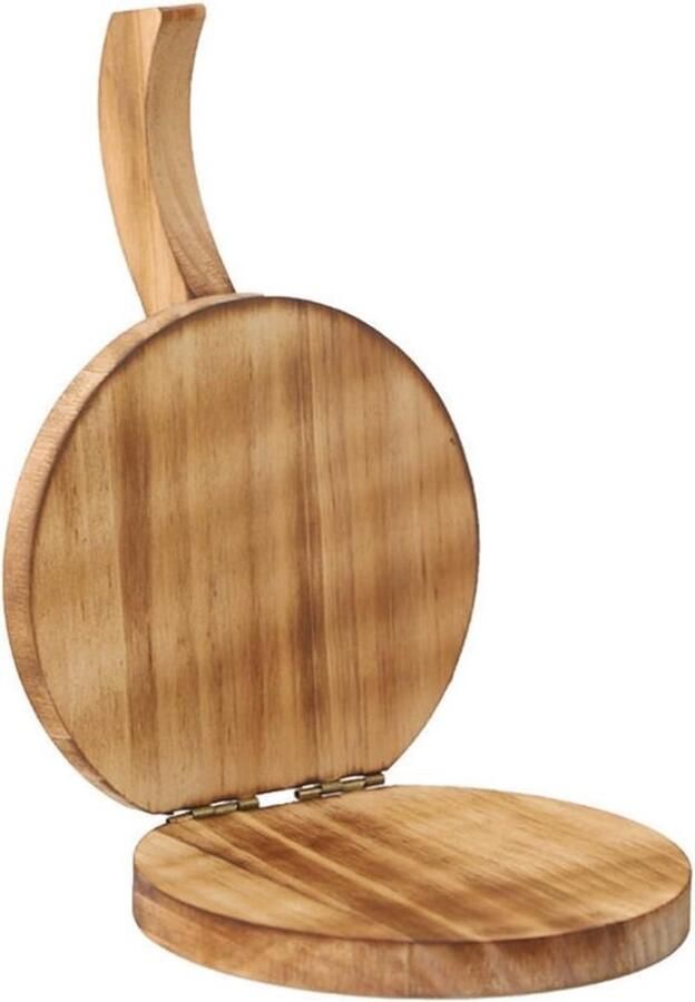 Houten Tortillapers Deegmaker Flatbread Tortilla's Maken Ergonomische Handgreep 55 inch Natuurlijk Hout