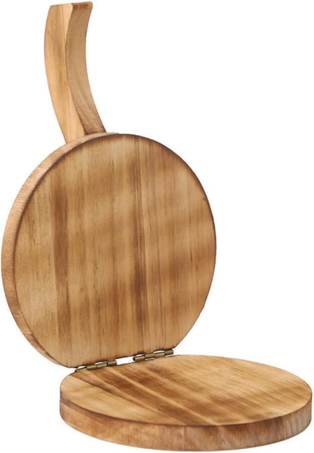 Houten Tortillapers Deegmaker Flatbread Tortilla's Maken Ergonomische Handgreep 55 inch Natuurlijk Hout