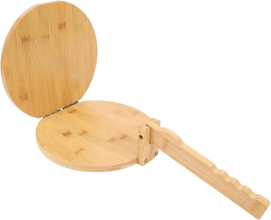 Houten Tortillapers Deegpers Maak Zelf Tortillas Maken Inclusief 50 Perkament 28 x 27 x 7 cm