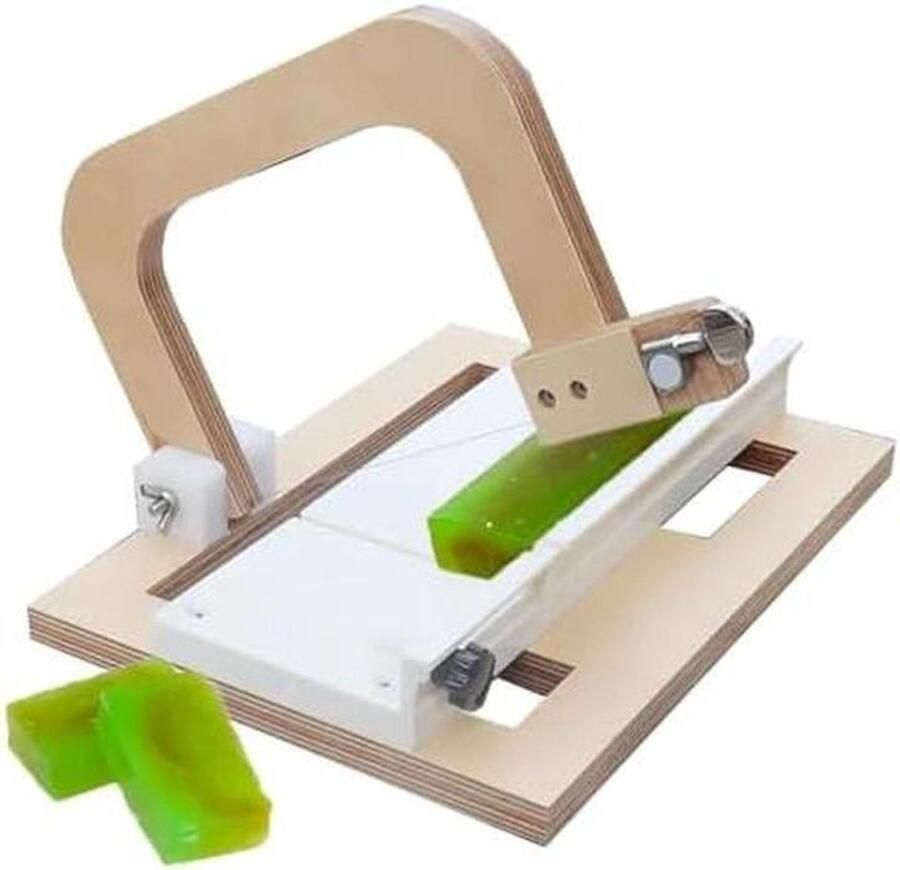 Houten Zeepsnijder Handmatige Snijmachine Zeep Maken Verstelbare Dikte 12 cm Snijbreedte Houtkleur