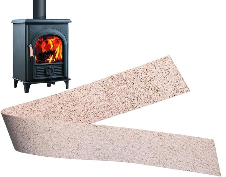 Houtkachel afdichting Oven pakking Efficiëntie verbeteren Uitbreidbaar grafiet Verschillende maten Zwart