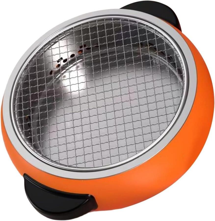 Houtskool Grill BBQ Roker Buiten Koken Roestvrij Staal Diameter 30 cm Zilver