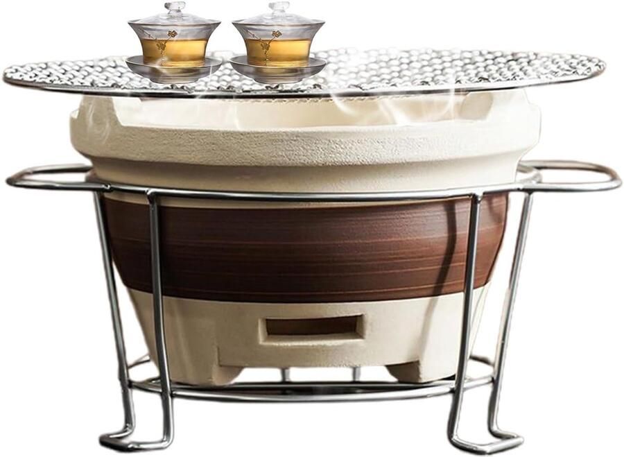 Houtskool Grill Buiten Kooktoestel Outdoor Koken Decoratief Uiterlijk Medium Formaat Medium