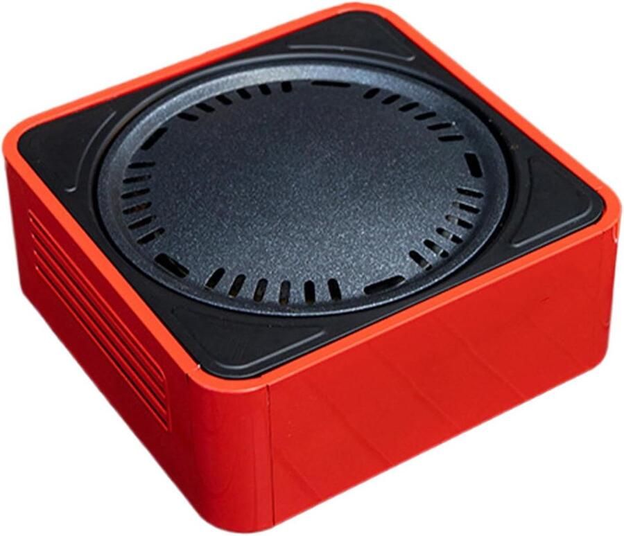 Houtskool Grill Compacte Barbecue Buiten Koken Verbeterde Warmtebeheersing 17 x 41 x 17 cm Rood