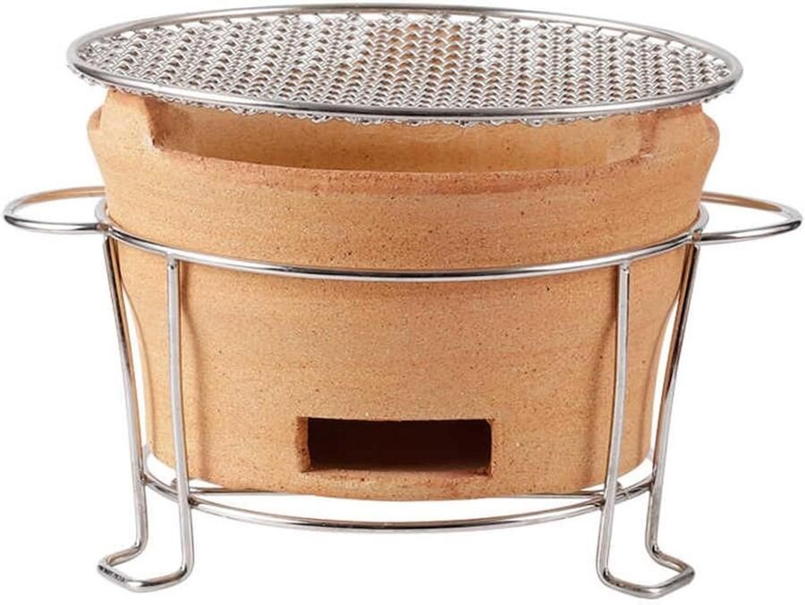 Houtskool Grill Draagbare BBQ Vuurkorf Buiten Koken Verbeterde Luchtstroom 28 cm Niet gespecificeerd