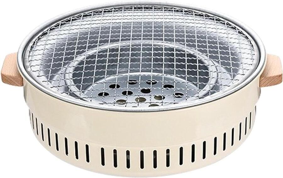 Houtskool Grill Mini BBQ Buiten Koken Waterondersteunde Veiligheid 31 x 10 cm Zwart