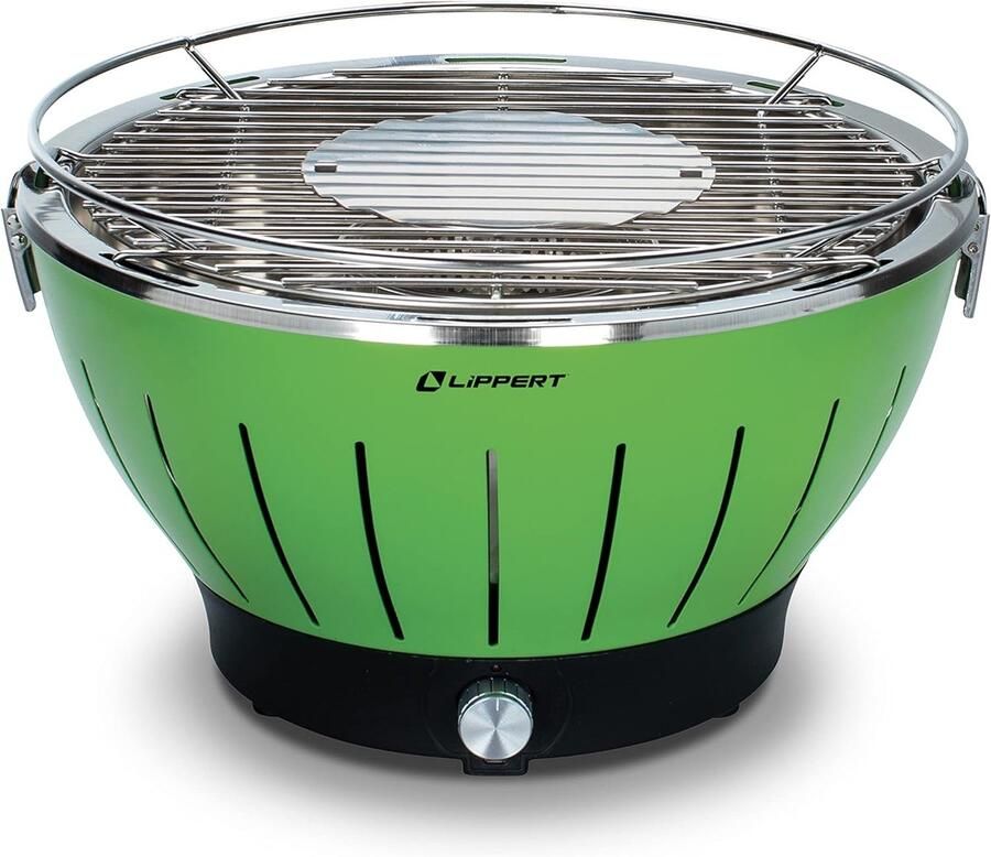 Houtskool Grill Outdoor Barbecue Compact Grillen Draagbaar Ontwerp 36 x 36 x 21 cm Groen
