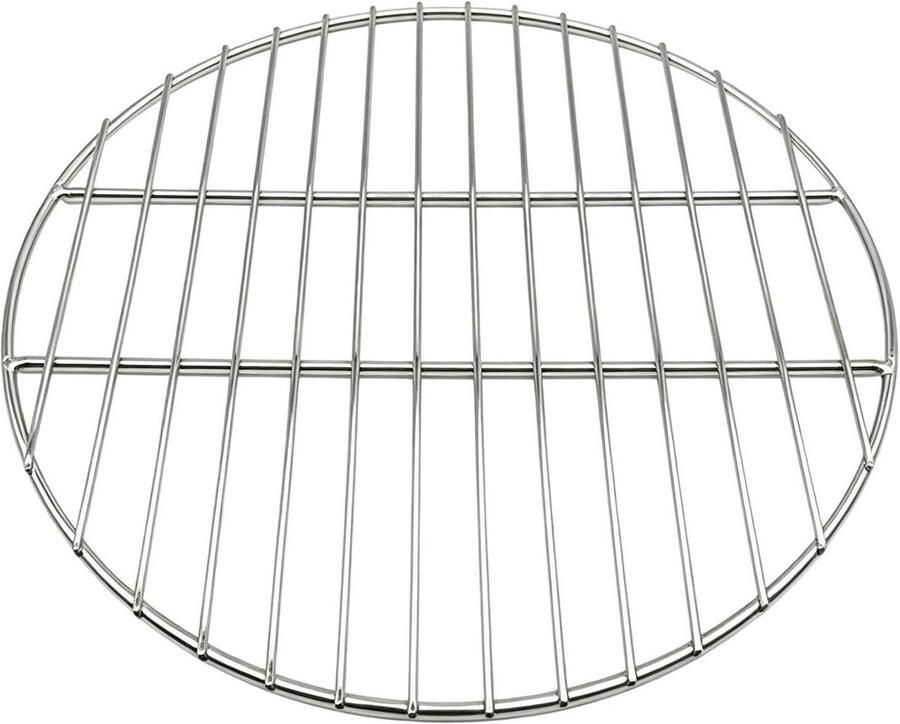 Houtskool Grillrooster Vervangingsonderdeel Grill Buiten Koken Gelijkmatige Warmteverdeling 31 x 31 cm Zwart