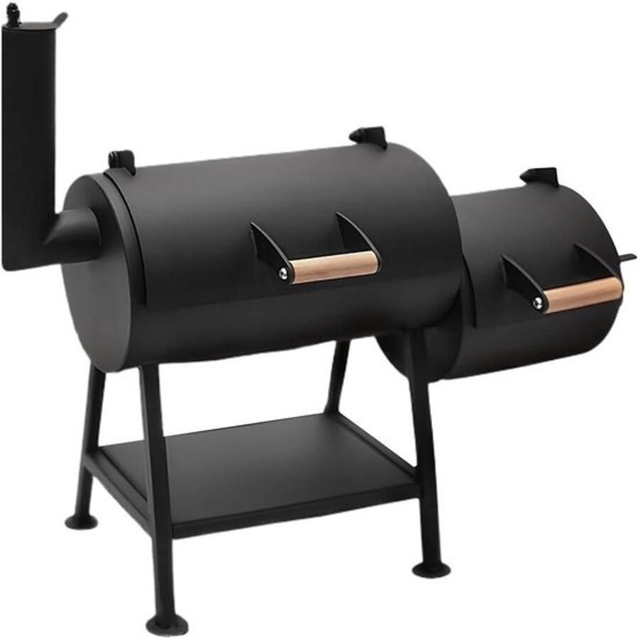 Houtskoolgrill Compact rooster Buiten koken Hittebestendig ontwerp 36x16x36 cm Zwart