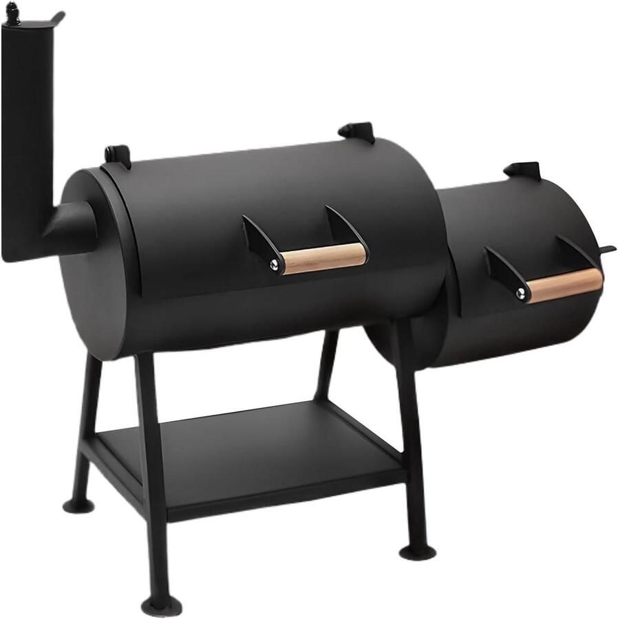 Houtskoolgrill Compact rooster Buiten koken Hittebestendig ontwerp 36x16x36 cm Zwart