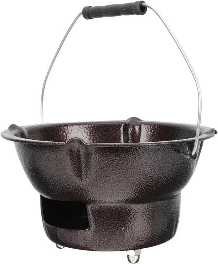 Houtskoolgrill Hibachi Grill Buiten koken Draagbaar ontwerp 20 x 20 x 11 cm Koffie