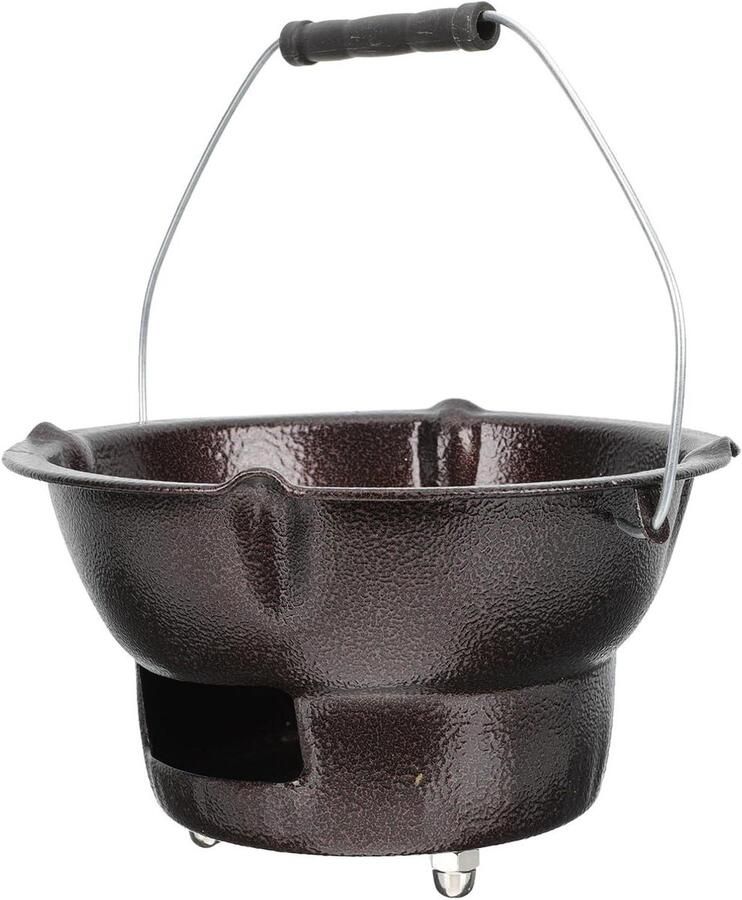 Houtskoolgrill Hibachi Grill Buiten koken Draagbaar ontwerp 20 x 20 x 11 cm Koffie