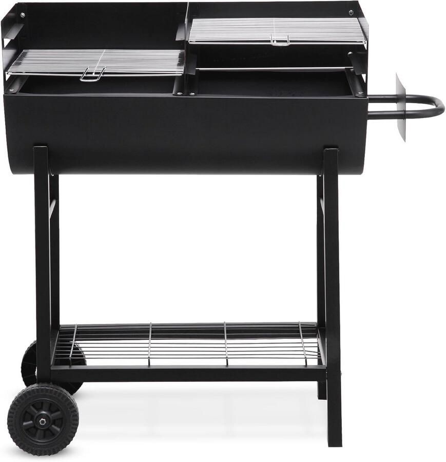 Houtskoolgrill met Dienblad en Wielen Perfect voor Buiten