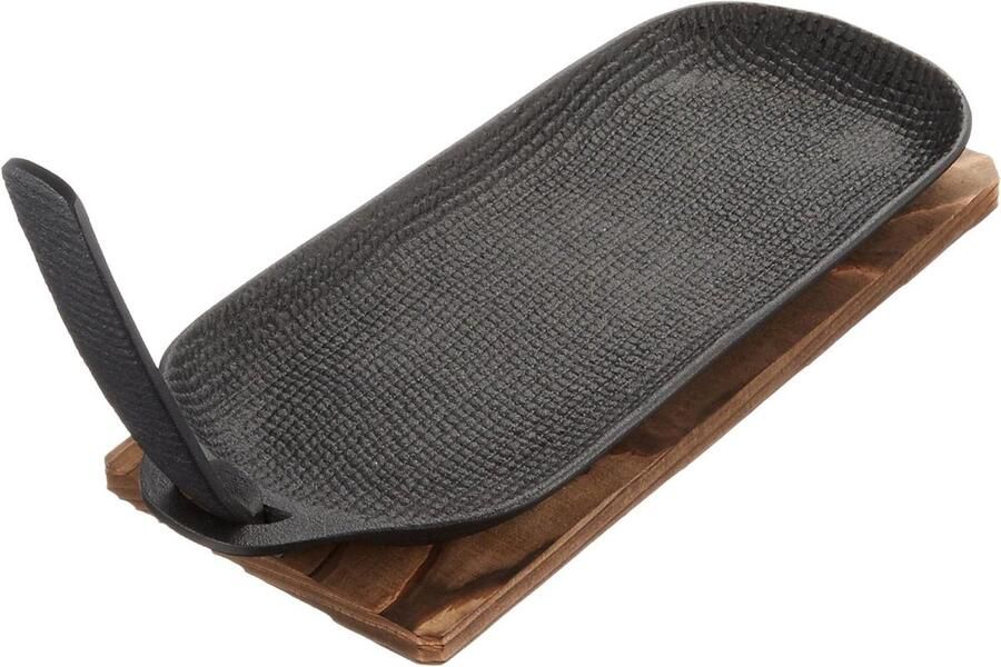 Houtskoolgrill Set Japanse Grill Buiten Koken Slank Ontwerp 245 x 10 x 2 cm Zwart