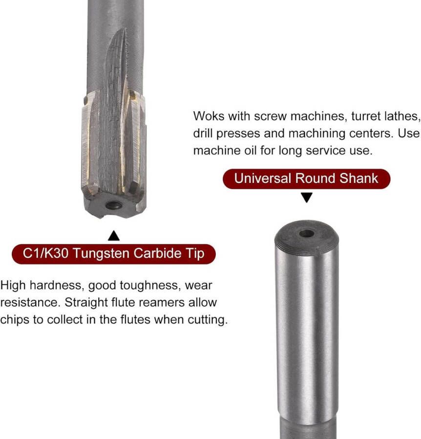 ```html Boorkop 15 2 mm H7 C1 K30 Carbide Punt Precisie Rechte Fluit Ronde Staaf Machine Frezen Snijmachine ```