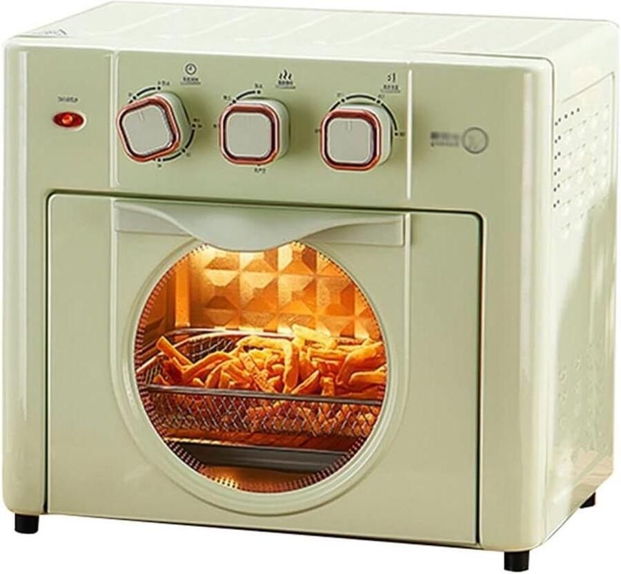 Huishoudelijke Airfryer Heteluchtoven Gezond Koken Olievrije Bereiding 18 Liter Capaciteit Groen