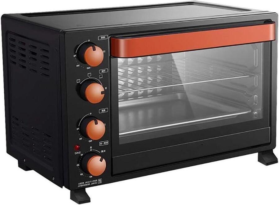 Huishoudelijke Oven Mini Oven Keuken Gebruik Onafhankelijke Temperatuurregeling 32 Liter Rood