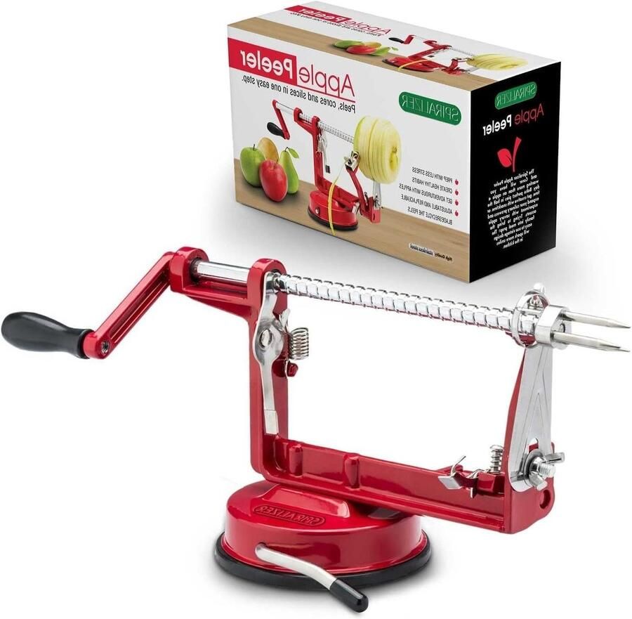 Huishoudelijke Schilmachine Alles-in-één Fruit Groente Handmatige Bediening 2 Kilogram Rood