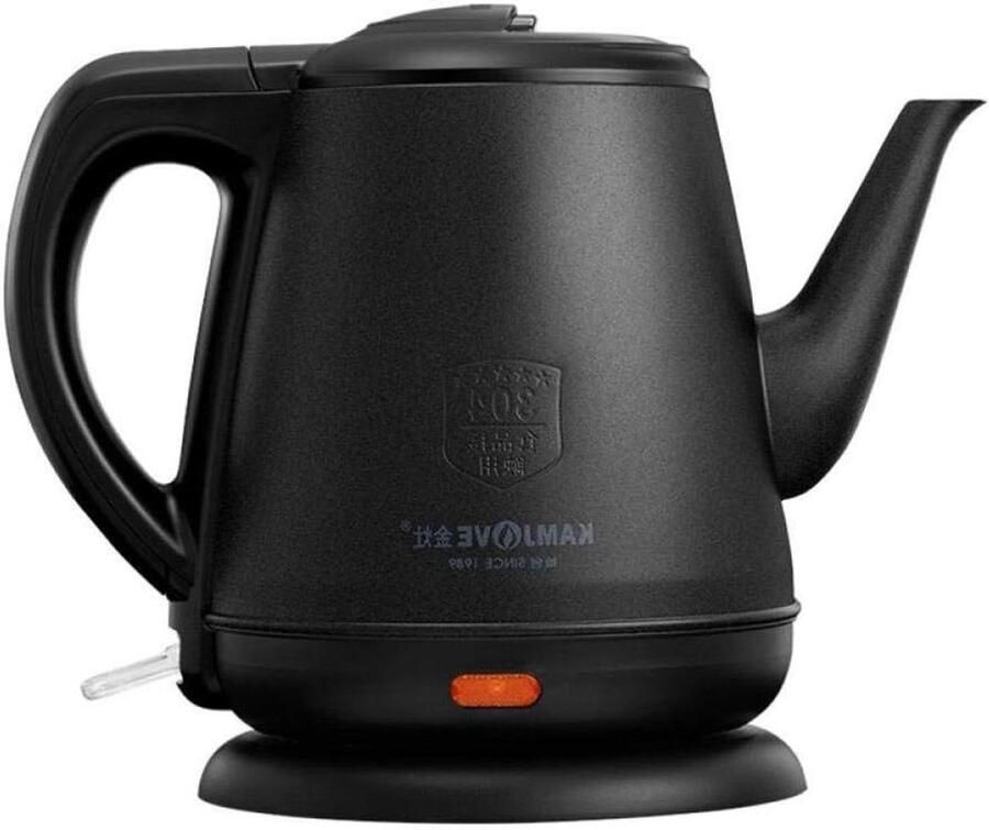 Huishoudelijke Waterkoker Elektrische Ketel Snel Water Koken Plasticvrije Binnenwand 1.2 Liter Zwart