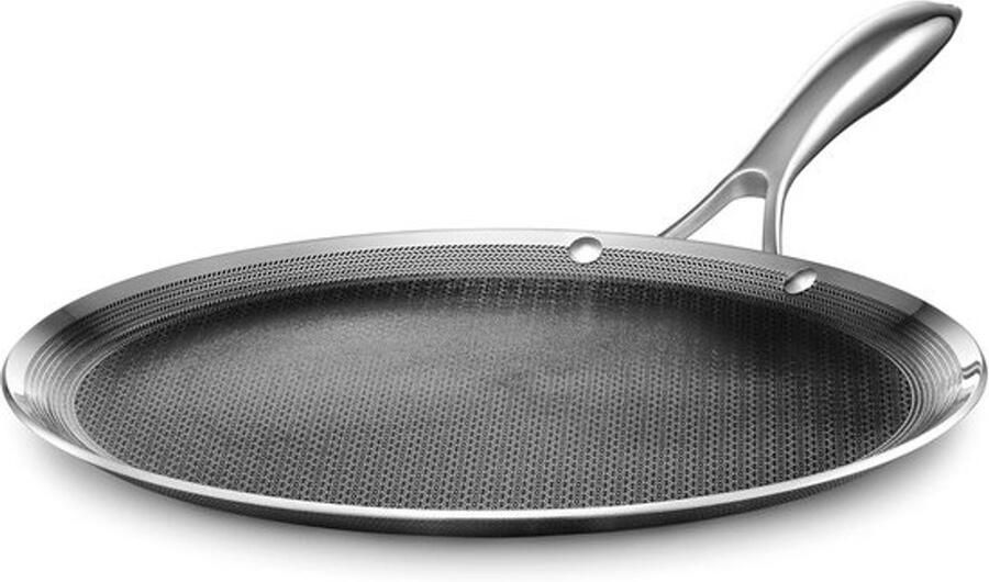 Hybride anti-aanbak grillpan 30 5 cm Vaatwasmachine- en ovenbestendig Geschikt voor inductie