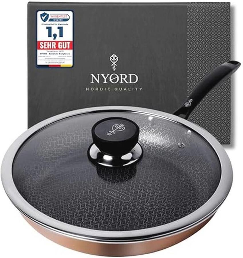 Hybride Beschermende Keramische Koekenpan voor Ceramische en Inductiekookplaten 28 cm