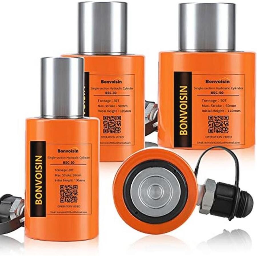 Hydraulische cilinder 20T met 50mm hub voor zware toepassingen