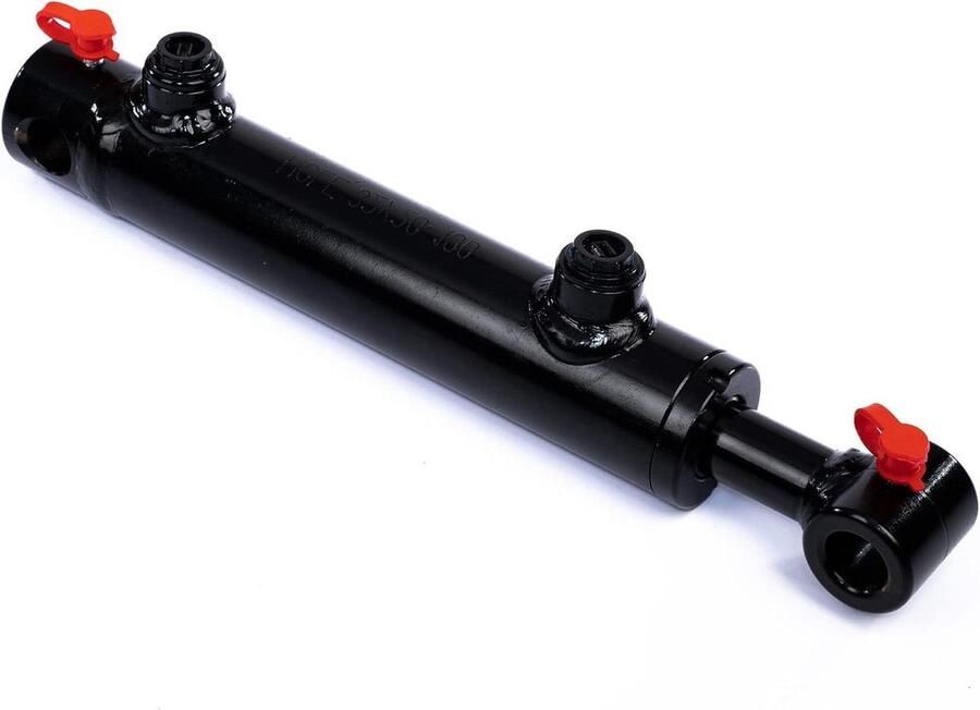 Hydraulische cilinder Dubbelwerkend Krachtoverbrenging Gehonde stalen buis 700 mm Zwart
