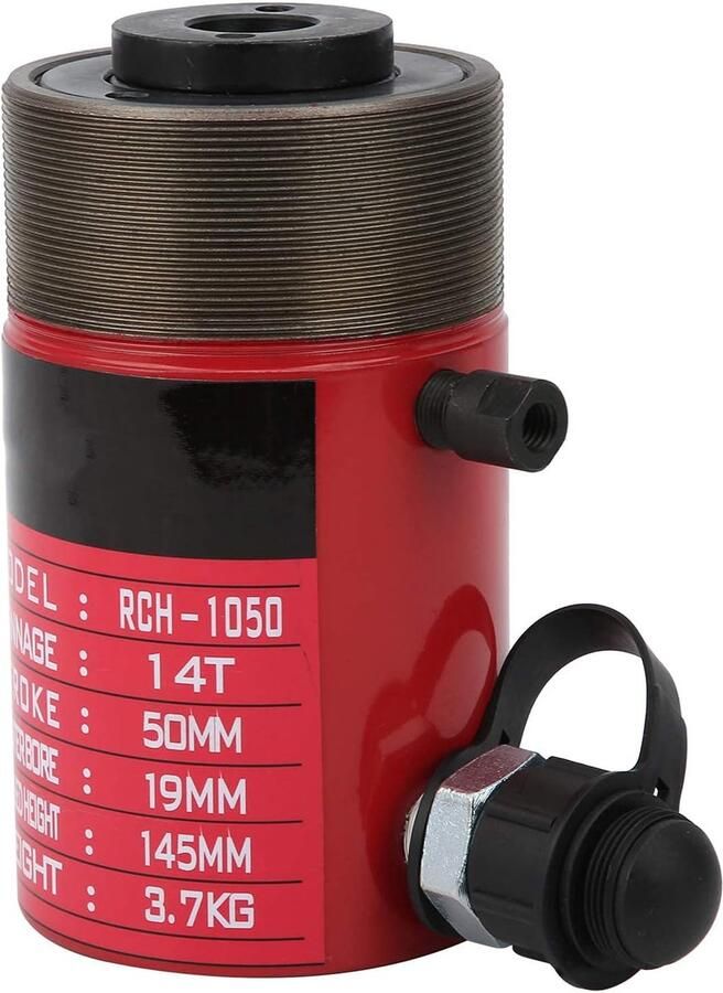 Hydraulische Cilinder Hefcilinder Industrieel Heffen Holle Zuiger Ontwerp 14 Ton Capaciteit Rood