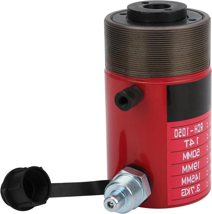 Hydraulische Cilinder Hefcilinder Industrieel Hefwerk 14 Ton Capaciteit 50 Mm Slag Rood
