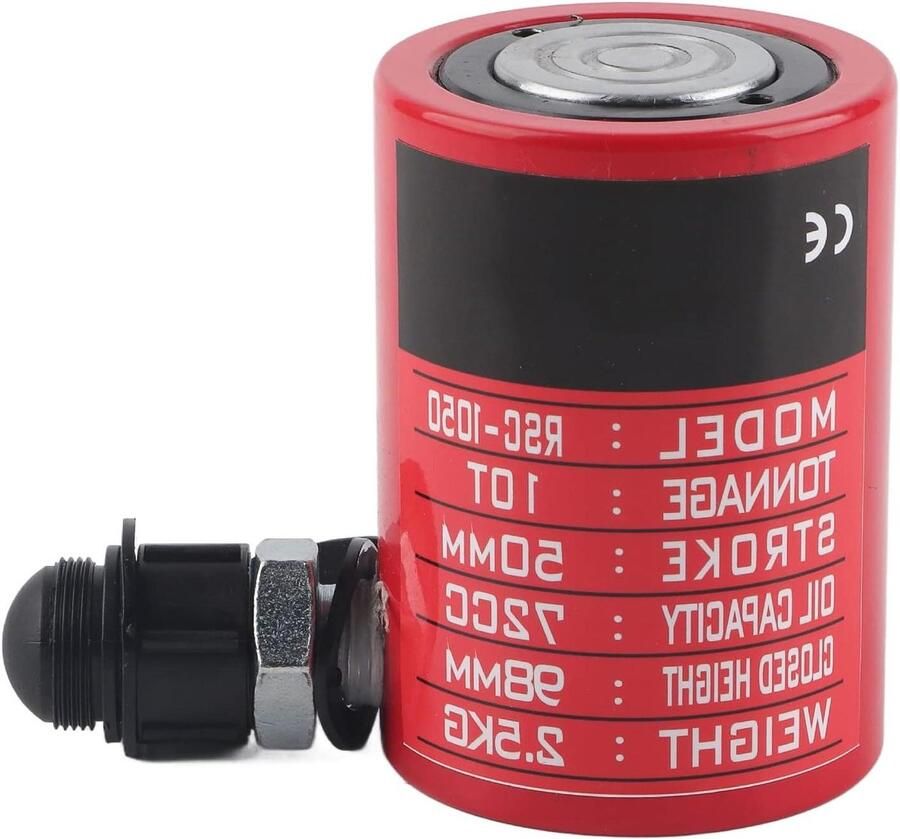Hydraulische Cilinder Hefcilinder Mini Kleine Ruimtes Holle Piston 10 Ton Capaciteit Rood