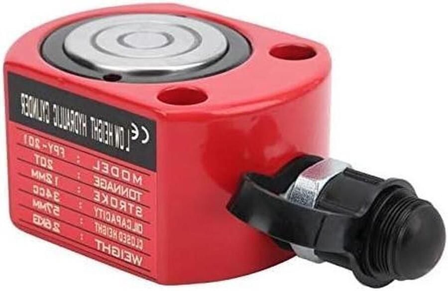 Hydraulische Cilinder Hefcilinder Plunjer Industrieel Werk Holle Gaten Plunjer 20 ton Rood
