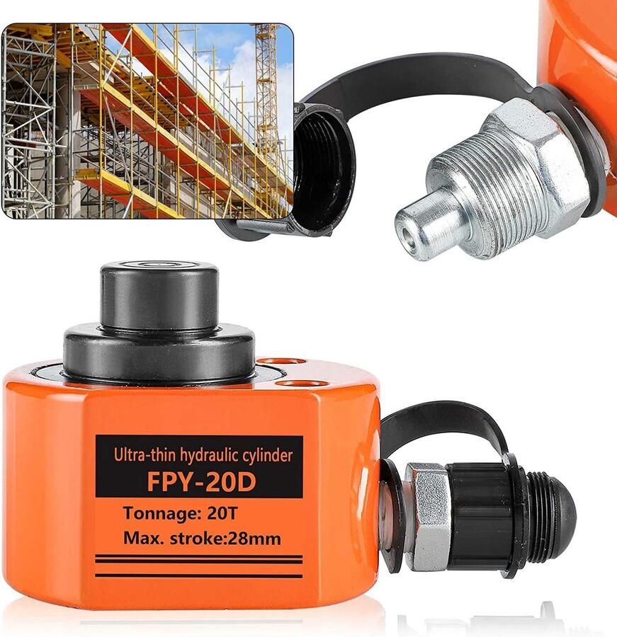 Hydraulische Cilinder Industriële Krik Mechanisch Werk Ultra Dun Ontwerp 20 Ton Capaciteit