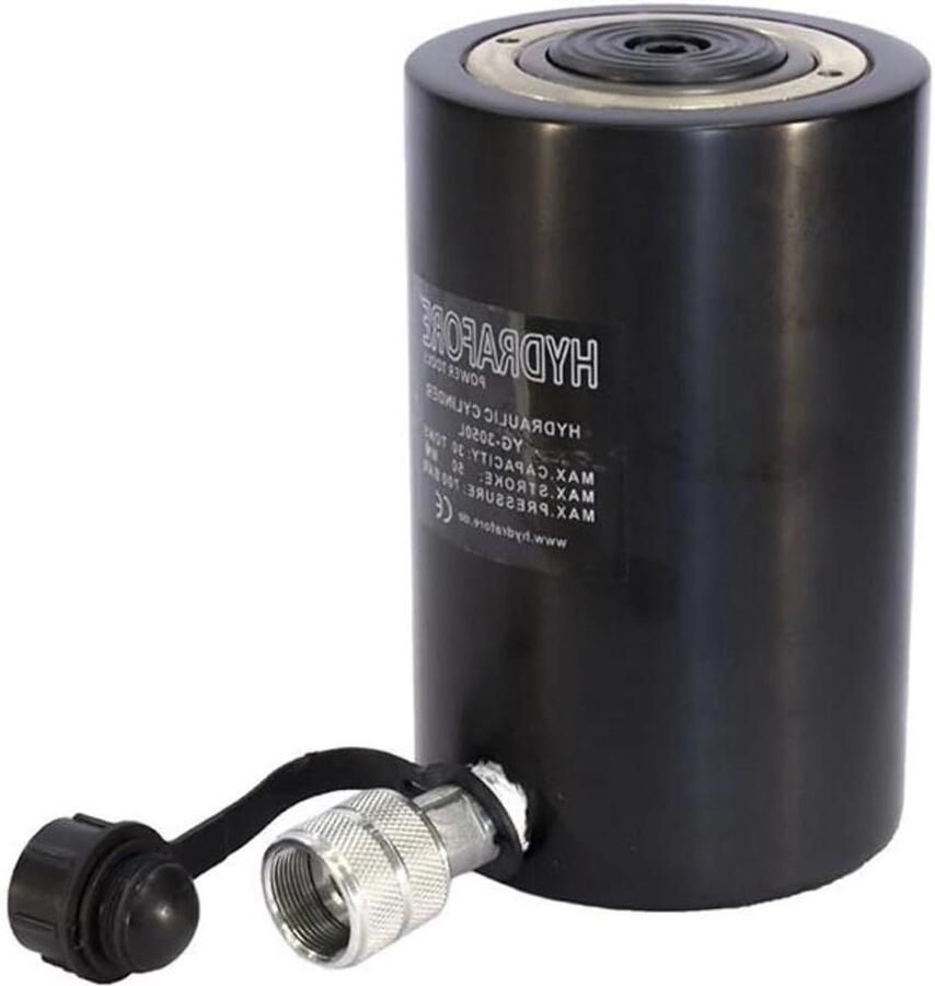 Hydraulische Cilinder Krachtcilinder Aluminium Zware Lasten Hefen Hoge Druk Kracht 30 Ton 50 mm Zwart