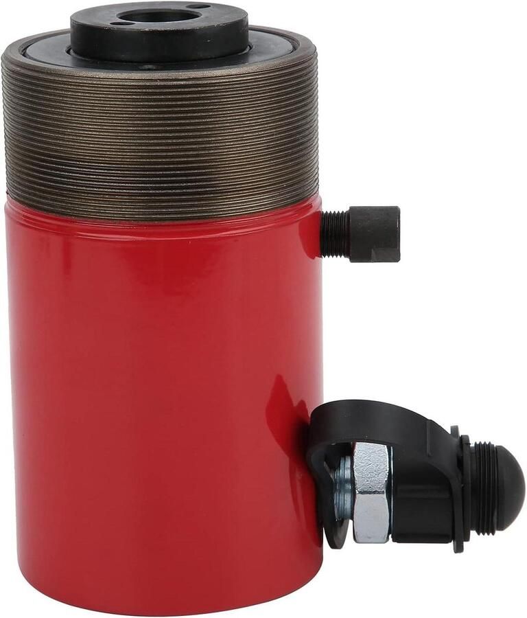 Hydraulische Cilinder Krachtige Hulp Zwaar Werk Hollow Piston Design 14 Ton Capaciteit Rood