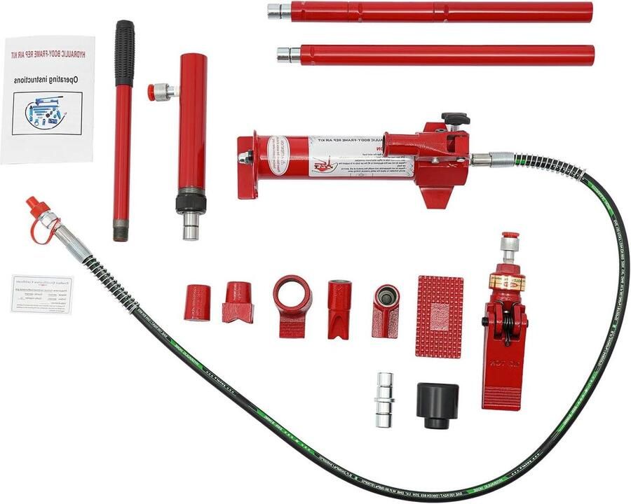 Hydraulische Krik Garagekrik Krikset Auto Reparatie Compact Ontwerp 4T Rood