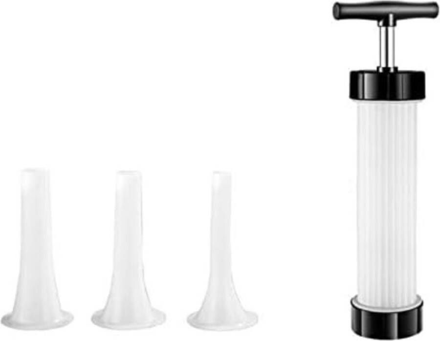 Worstenvulmachine Makkelijk In Gebruik Voor Grote Mengen RVS Vleesspuit Hygiënisch En Duurzaam Ontwerp Ideaal Voor Thuisgebruik