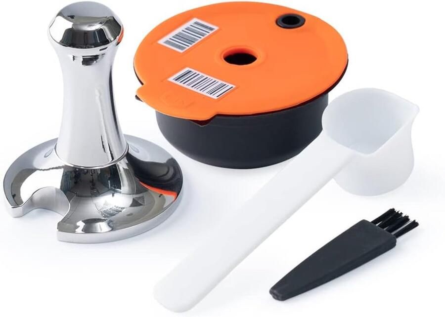 I Cafilas Navulbare koffiecapsule voor Tassimo Bosch herbruikbare navulbare koffiecapsule koffiefilter + tamper voor Tassimo Bosch (200 ml koffiecapsule + tamper)
