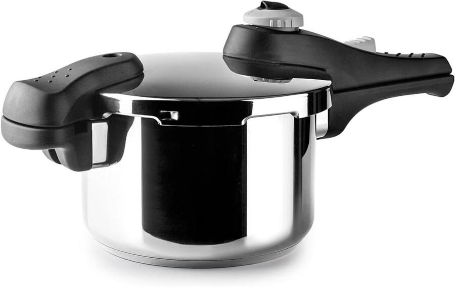 IBILI Kompakt Mini snelkookpan 2 liter Veiligheidssystemen 2 kookmodi roestvrij staal