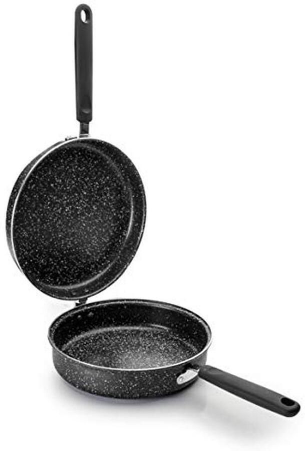 IBILI Tortillapan voor Spaanse omelet Natura 20 cm aluminium antiaanbaklaag met steenmotief geschikt voor inductie