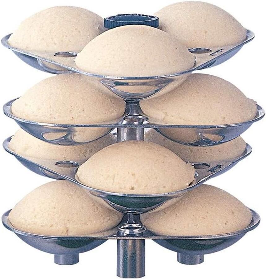 Idli Stand Stoominzet Idli Idlis Maken Voor 3 Liter Snelkookpan 12 Idlis Metallic