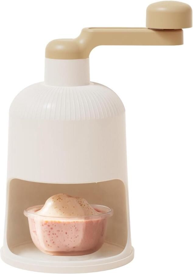 IJs Crusher Handmatig IJsmachine Cocktails Maken Eenvoudige Handgreep 13x12.5x26cm Beige