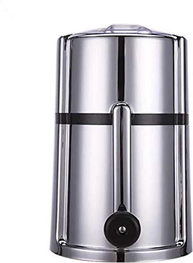 IJs Crusher IJsmachine Scheerapparaat Drankjes Maken Hand Crank Bediening 24.5 x 14.5 cm Wit