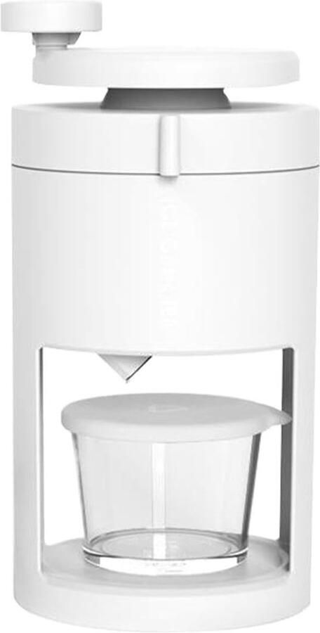 IJs Crusher Machine IJsmachine Handmatig Drankjes Maken Roestvrij Staal 27x15x136cm Wit